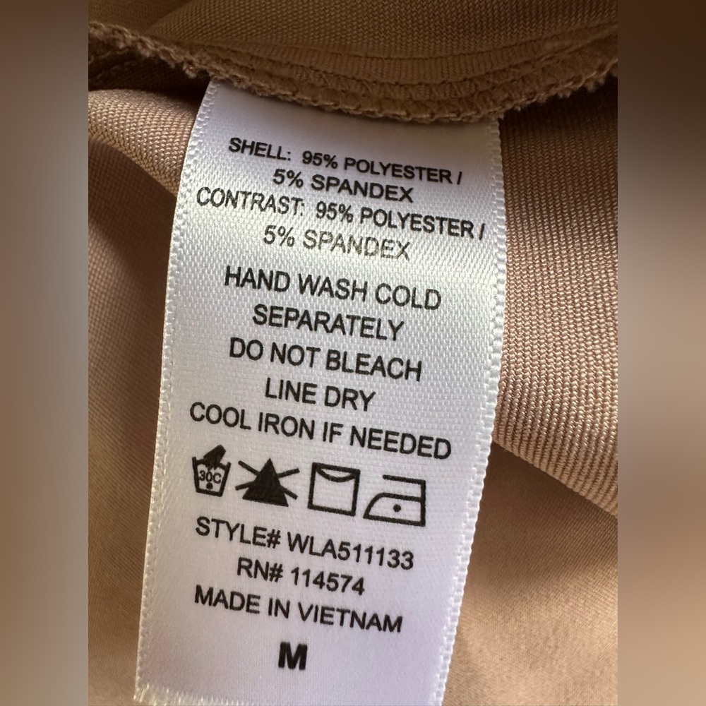 Pleione Tan Gold Cowl Neck Camisole - Picture 7 of 10
